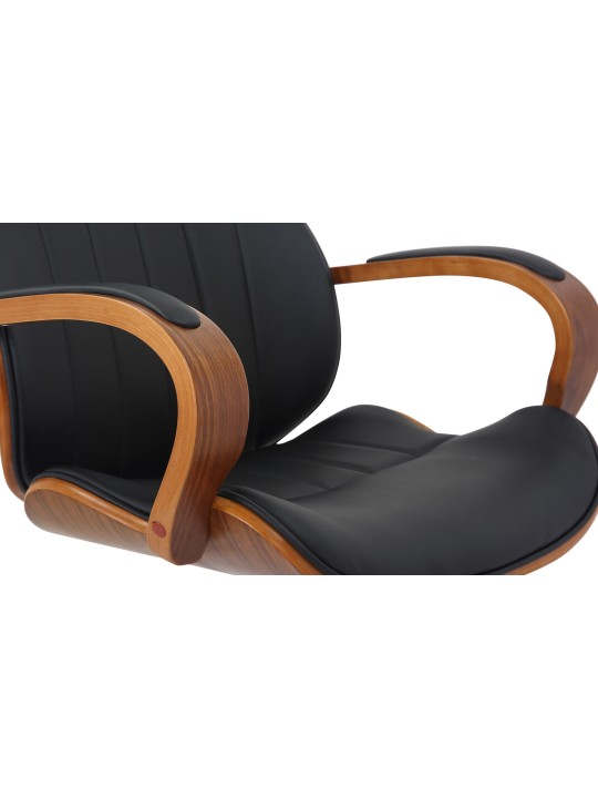 Bureaustoel Melilla kunstleer, walnoot/zwart Bureaustoel Melilla kunstleer, walnoot/zwart