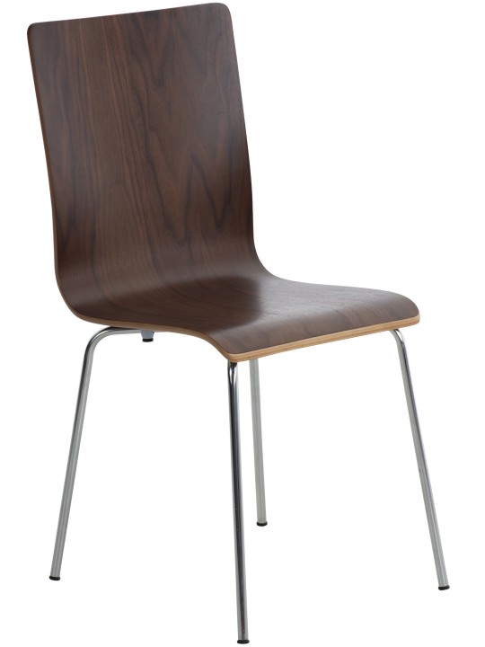 Bezoekersstoel Pepe, walnoot Bezoekersstoel Pepe, walnoot