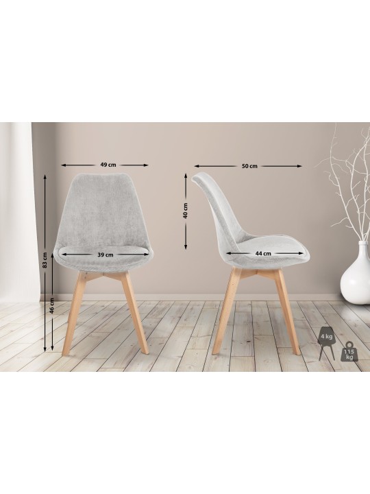 Stoel Linares Koord, beige