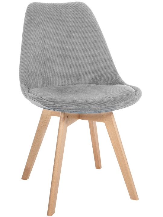 Stoel Linares Koord, lichtgrijs