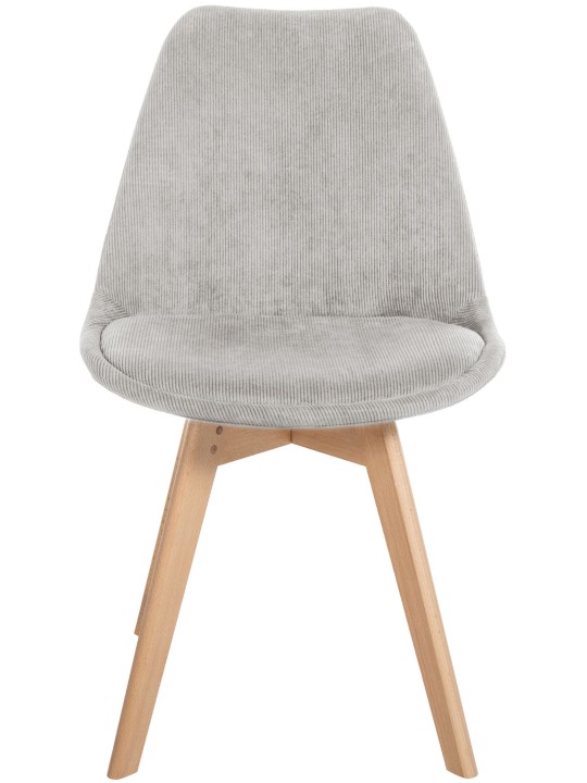 Set van 4 stoelen Linares Cord, beige