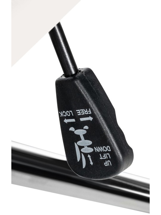 Bureaustoel Mollis echt leer, wit