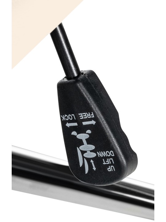 Bureaustoel Mollis echt leer, crème