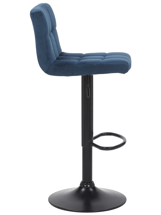 Set van 4 barkrukken Feni fluweel, blauw