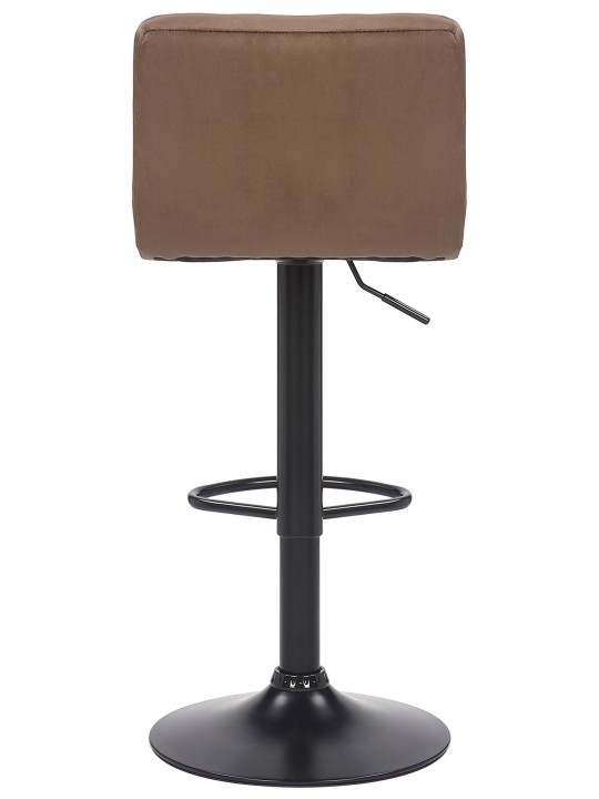 Set van 4 barkrukken Feni fluweel, bruin