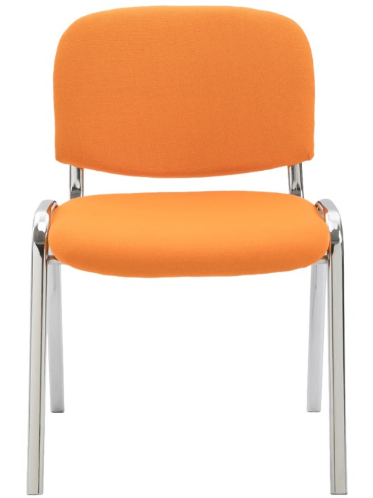 Bezoekersstoel Ken C stof, oranje
