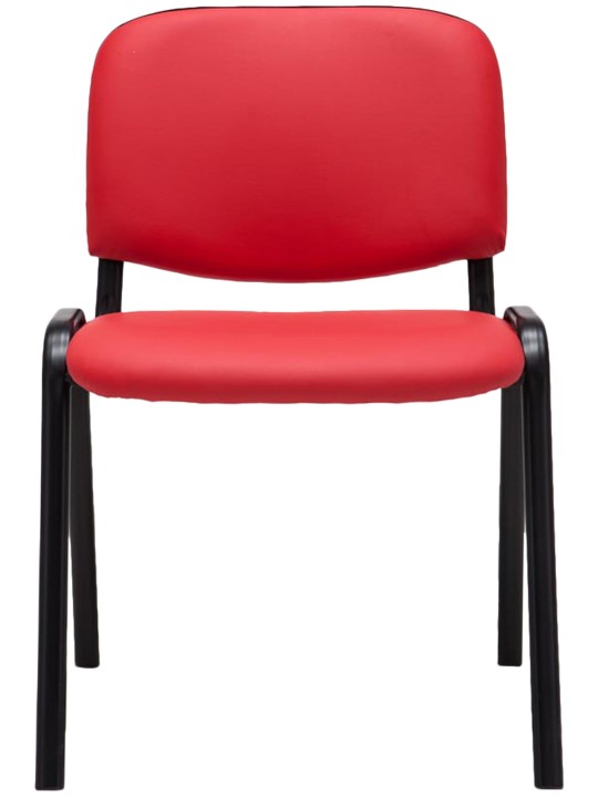 Bezoekersstoel Ken kunstleer, rood Bezoekersstoel Ken kunstleer, rood