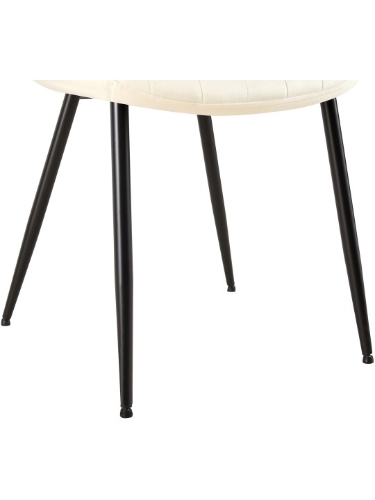 Stoel Rahden fluweel, crème Stoel Rahden fluweel, crème