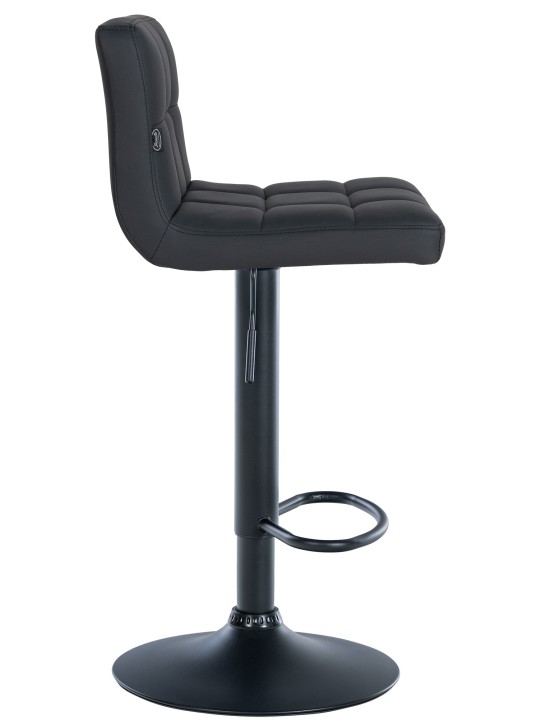 Set van 4 barkrukken Feni kunstleer, zwart