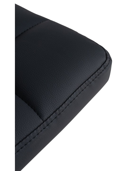 Set van 4 barkrukken Feni kunstleer, zwart