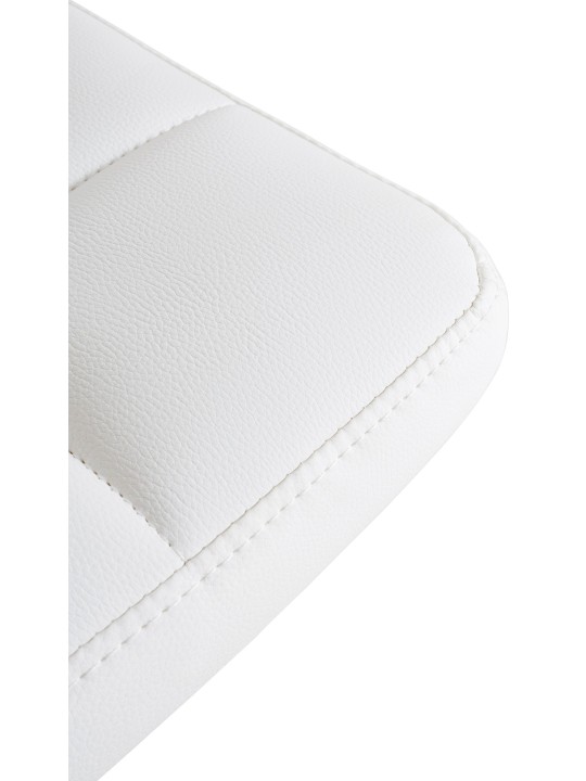 Set van 4 barkrukken Feni kunstleer, wit