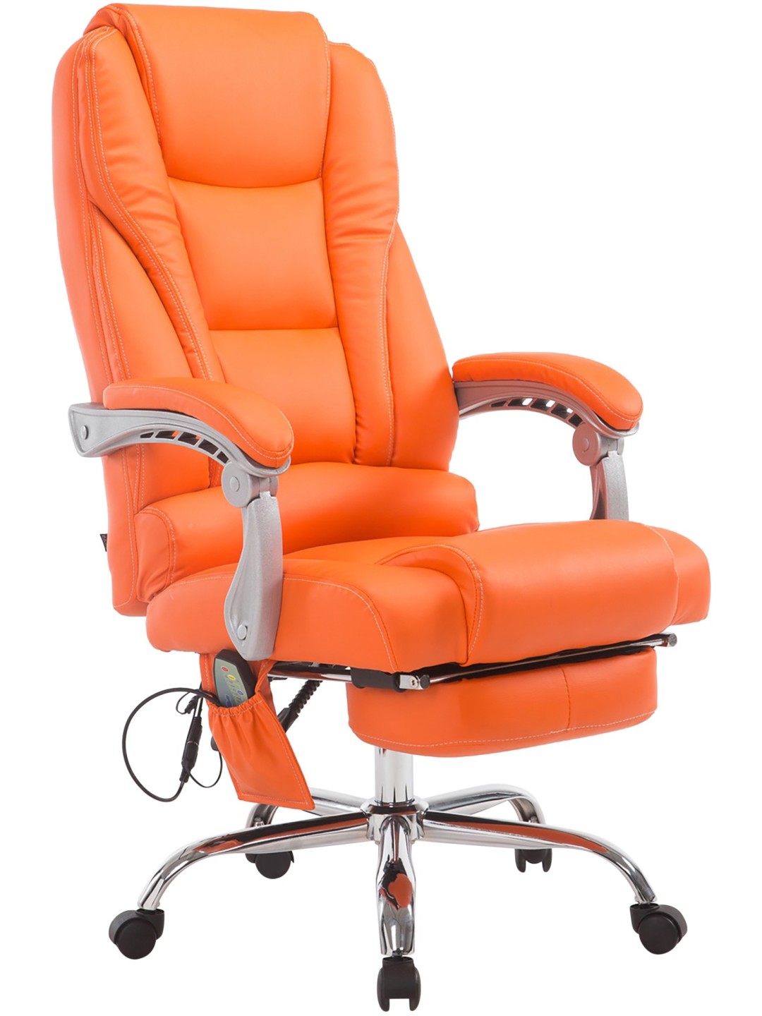 Pacific bureaustoel met massagefunctie V2, oranje