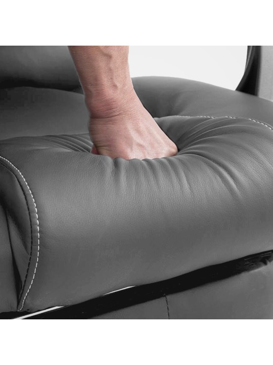 Bureaustoel Pacific met massagefunctie V2, grijs