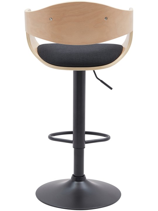 Set van 2 barkrukken Kingston B stof, naturel/zwart