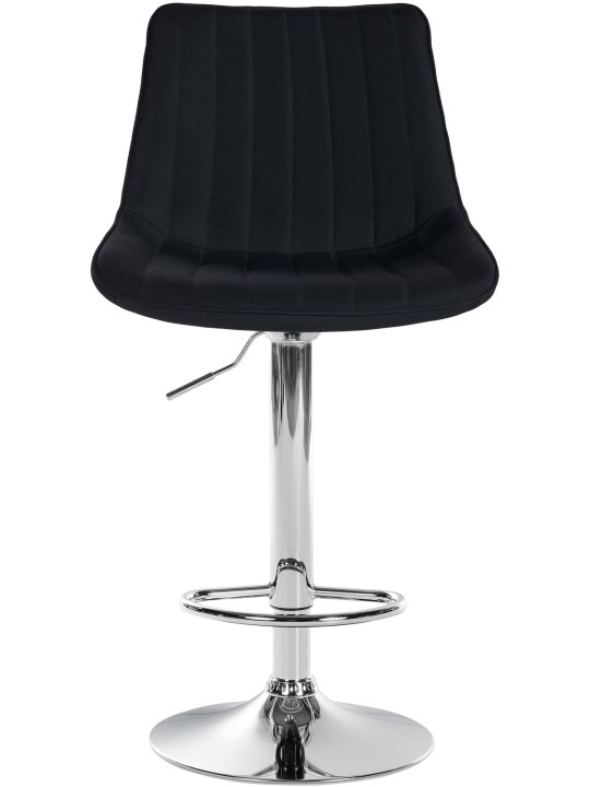 Set van 2 barkrukken Toni stof chroom, zwart Set van 2 barkrukken Toni stof chroom, zwart