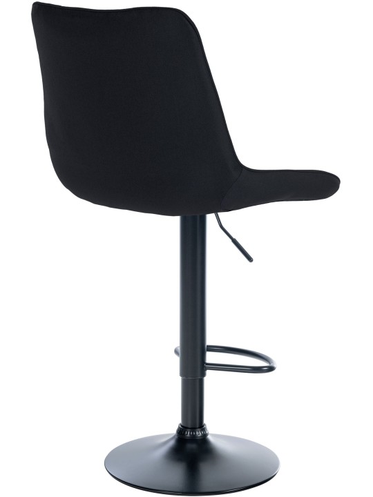 Set van 2 barkrukken Toni stof, zwart Set van 2 barkrukken Toni stof, zwart