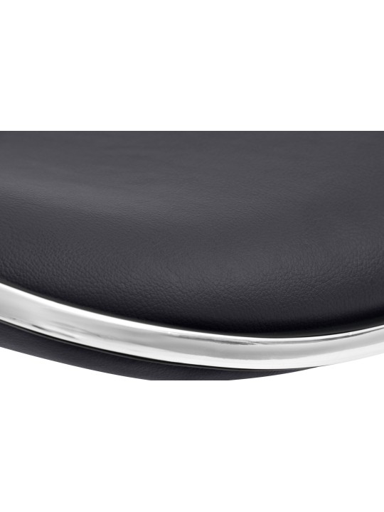 Barkruk Shanghai kunstleer, zwart