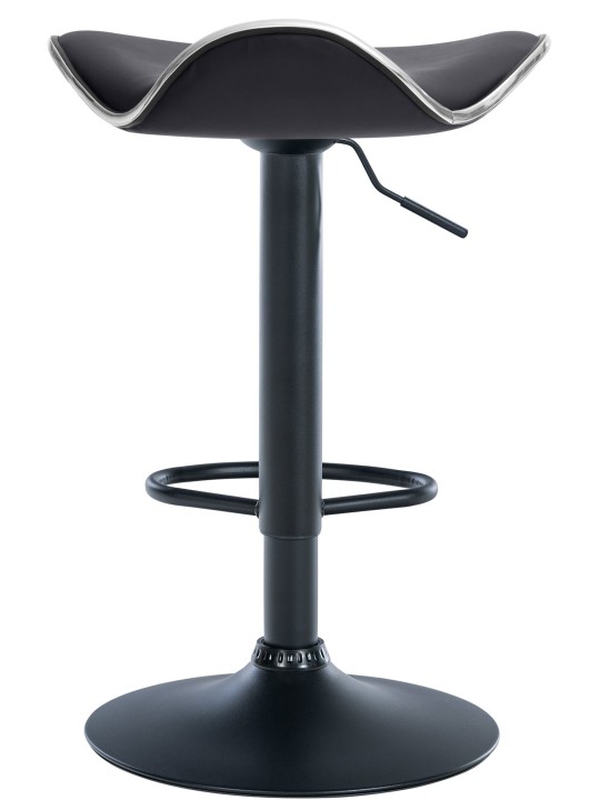 Barkruk Shanghai kunstleer, zwart