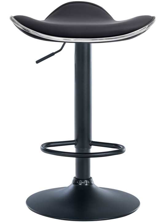 Barkruk Shanghai kunstleer, zwart