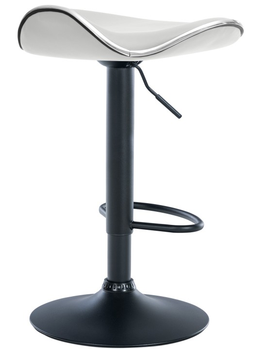 Barkruk Shanghai kunstleer, wit