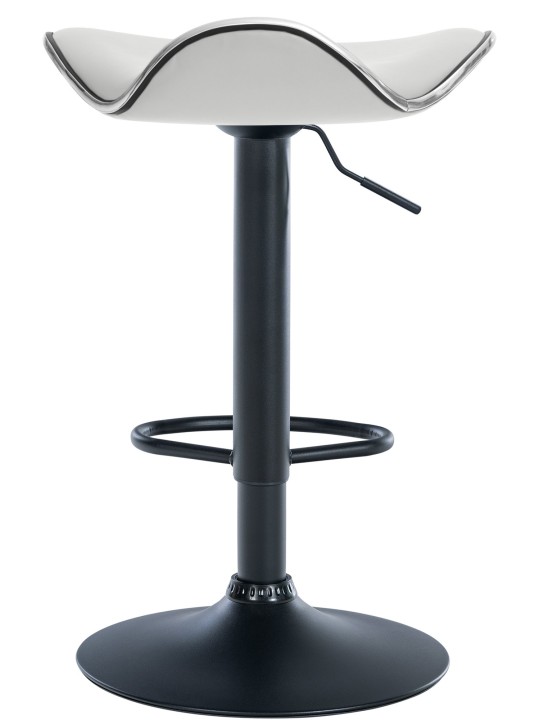 Barkruk Shanghai kunstleer, wit