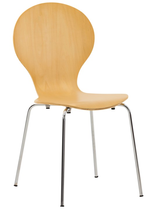 Bezoekersstoel Diego, naturel Bezoekersstoel Diego, naturel