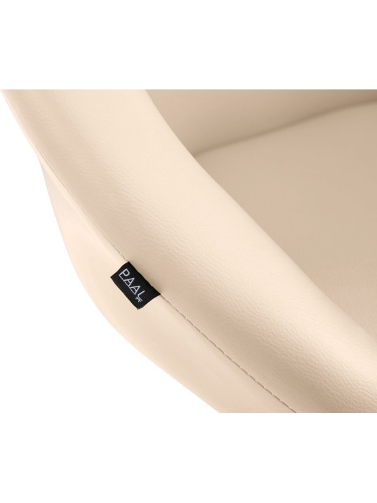 Barkruk Davie kunstleer, crème