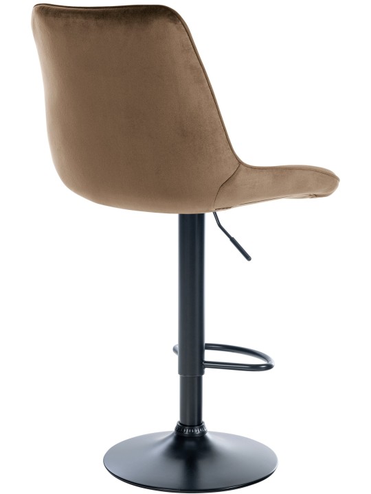 Set van 2 barkrukken Toni fluweel, bruin Set van 2 barkrukken Toni fluweel, bruin