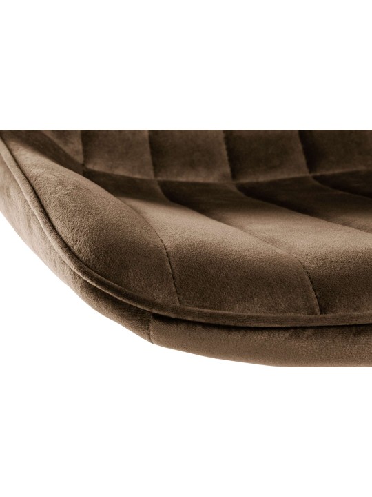 Set van 2 barkrukken Toni fluweel, bruin Set van 2 barkrukken Toni fluweel, bruin
