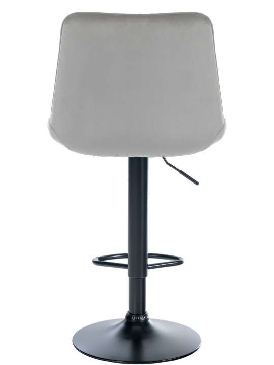 Set van 2 barkrukken Toni fluweel, grijs