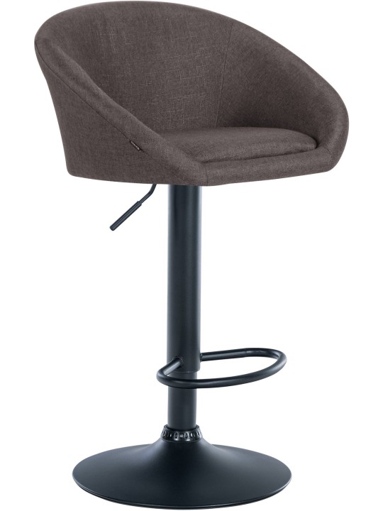 Barkruk Davie stof, donkergrijs