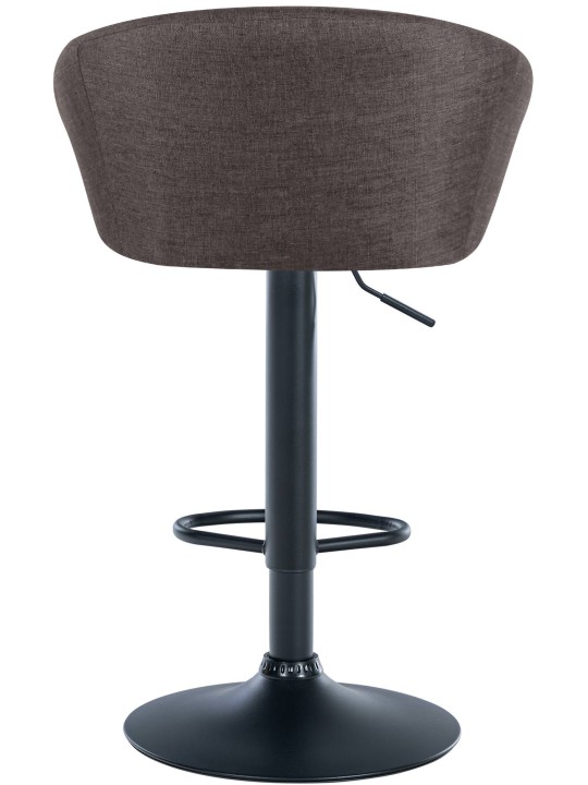 Barkruk Davie stof, donkergrijs