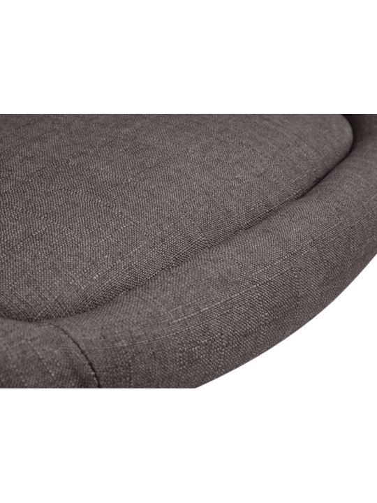 Barkruk Davie stof, donkergrijs