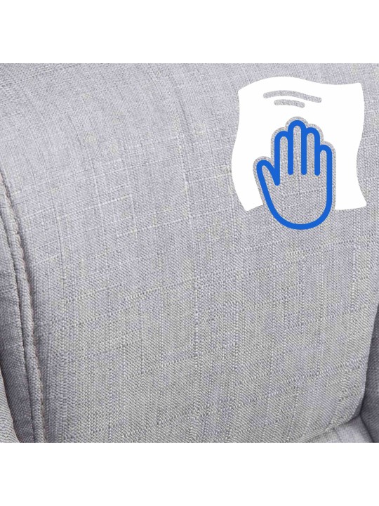 Bureaustoel BIG Xanthos stof, grijs