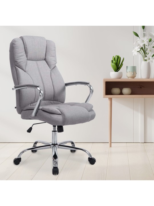 Bureaustoel BIG Xanthos stof, grijs