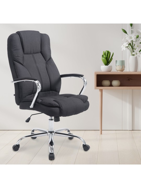 Bureaustoel BIG Xanthos stof, zwart