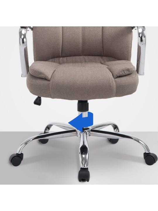 Bureaustoel BIG Xanthos stof, taupe