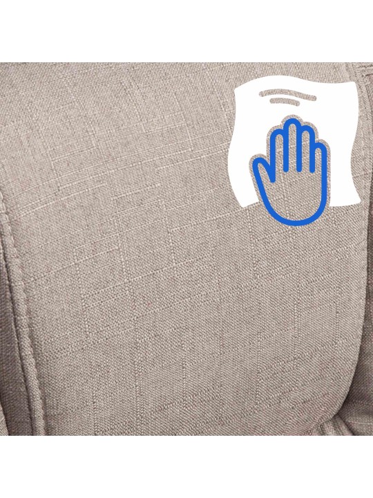 Bureaustoel BIG Xanthos stof, taupe