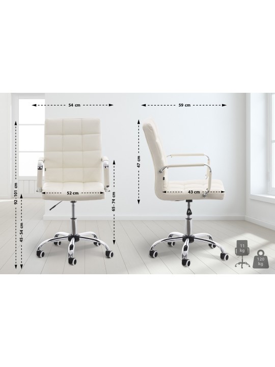 Bureaustoel Deli V2, wit