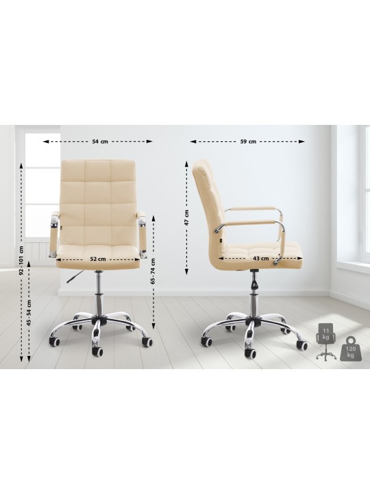 Bureaustoel Deli V2, crème