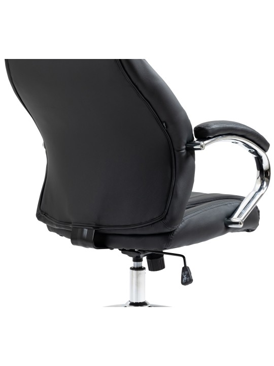 Wigan bureaustoel van echt leer, zwart Wigan bureaustoel van echt leer, zwart