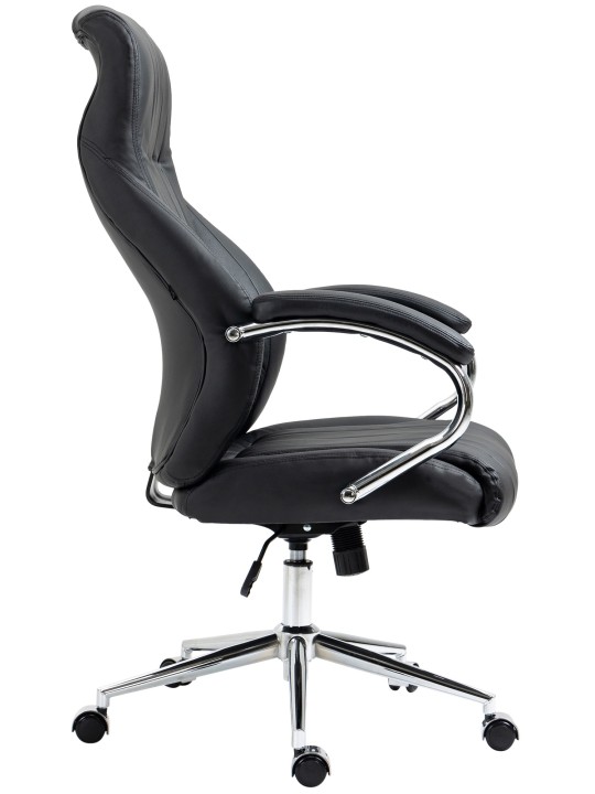Wigan bureaustoel van echt leer, zwart Wigan bureaustoel van echt leer, zwart