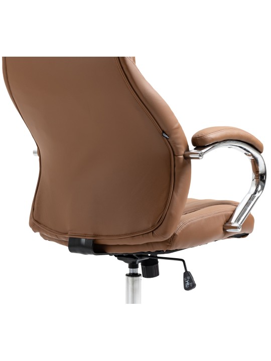 Bureaustoel Wigan echt leer, lichtbruin