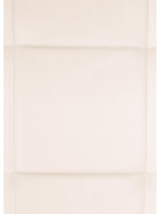 Vermont fluwelen eetkamerstoel, crème