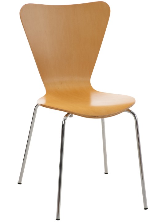 Bezoekersstoel Calisto, naturel Bezoekersstoel Calisto, naturel