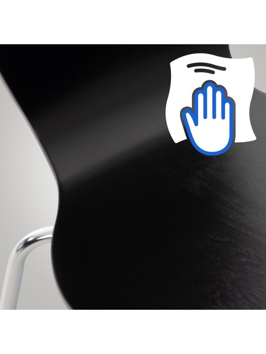 Bezoekersstoel Calisto, zwart Bezoekersstoel Calisto, zwart