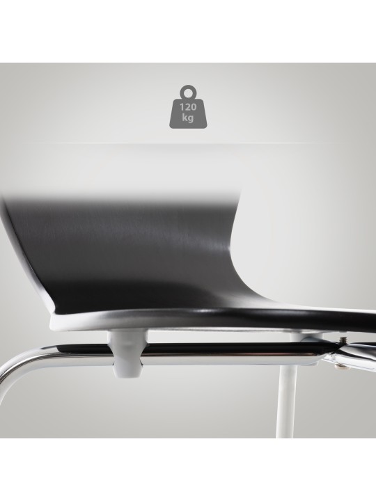 Bezoekersstoel Calisto, zwart Bezoekersstoel Calisto, zwart