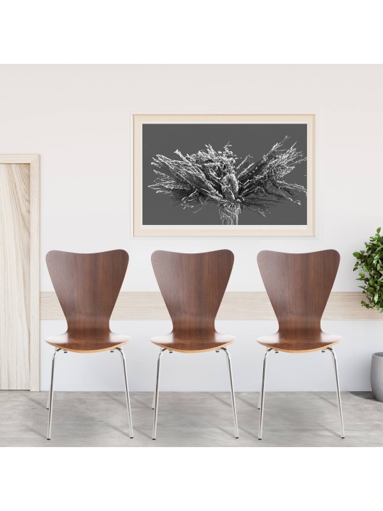 Bezoekersstoel Calisto, walnoot