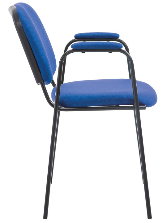 Bezoekersstoel Ken PRO stof, blauw