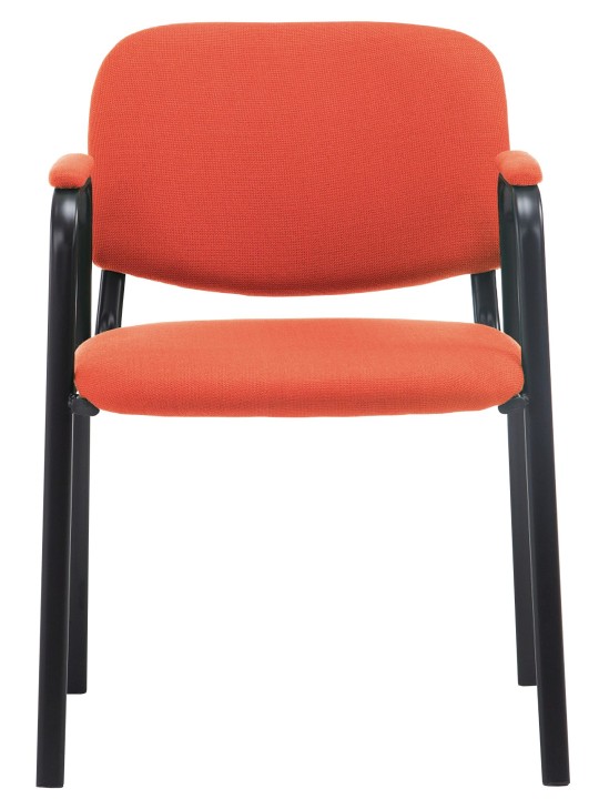 Bezoekersstoel Ken PRO stof, rood